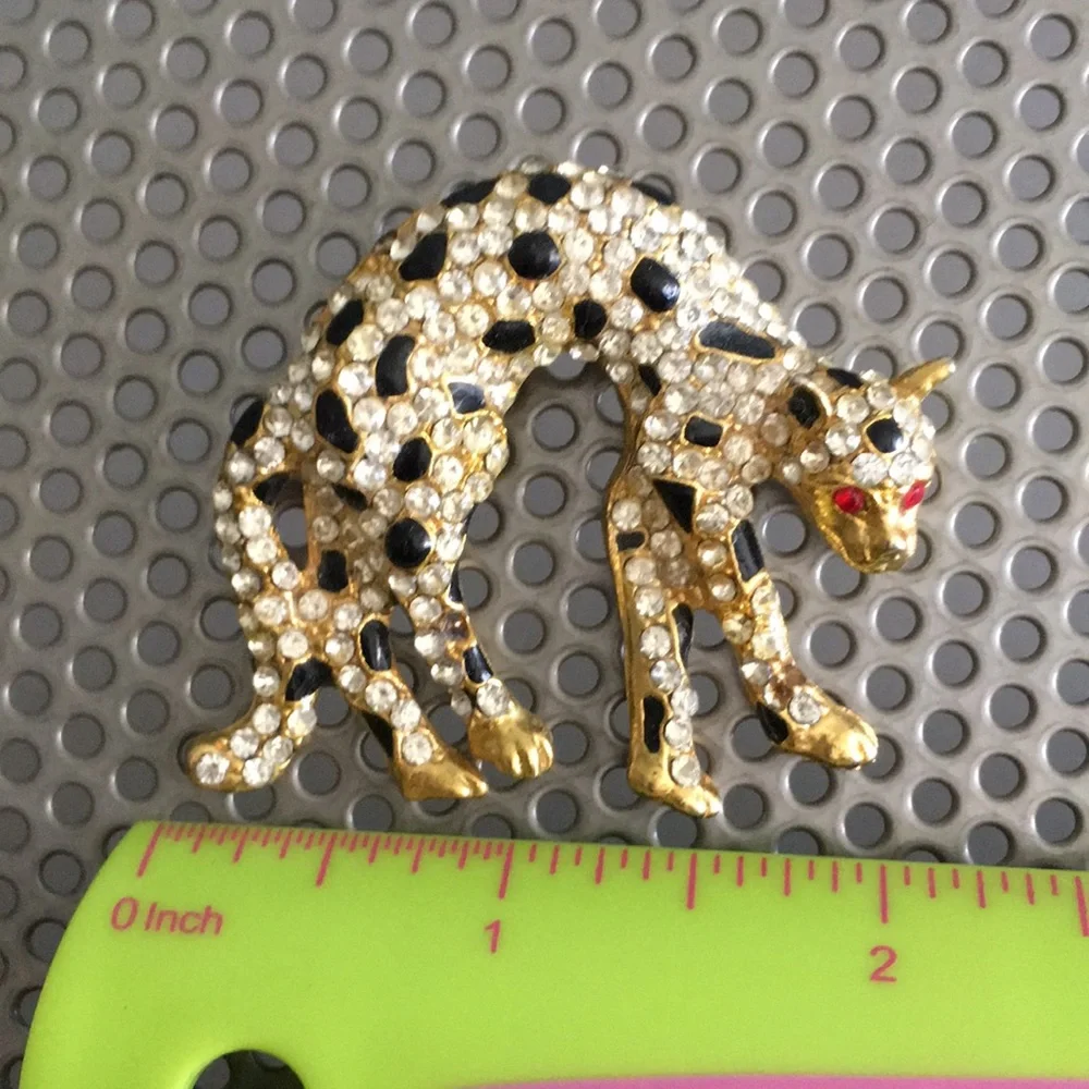 🖤Vtg Leopard brooch - Picture 11 of 13